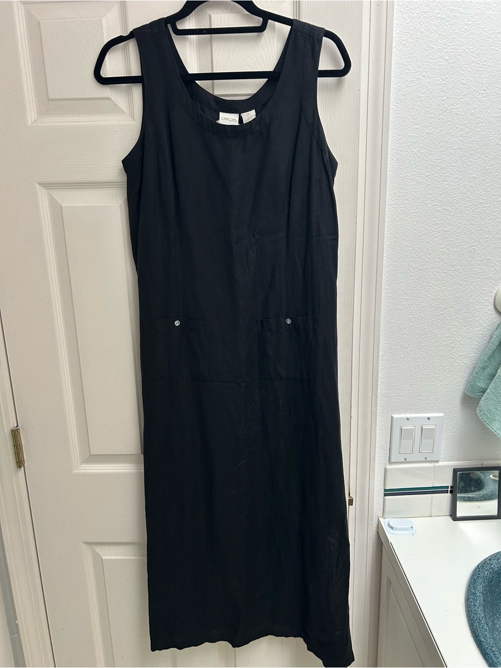 Vintage Cherokee Black Sleeveless Midi dress